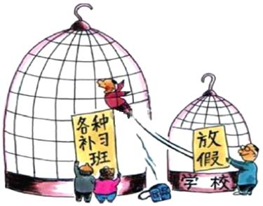 各种补习班 学校放假